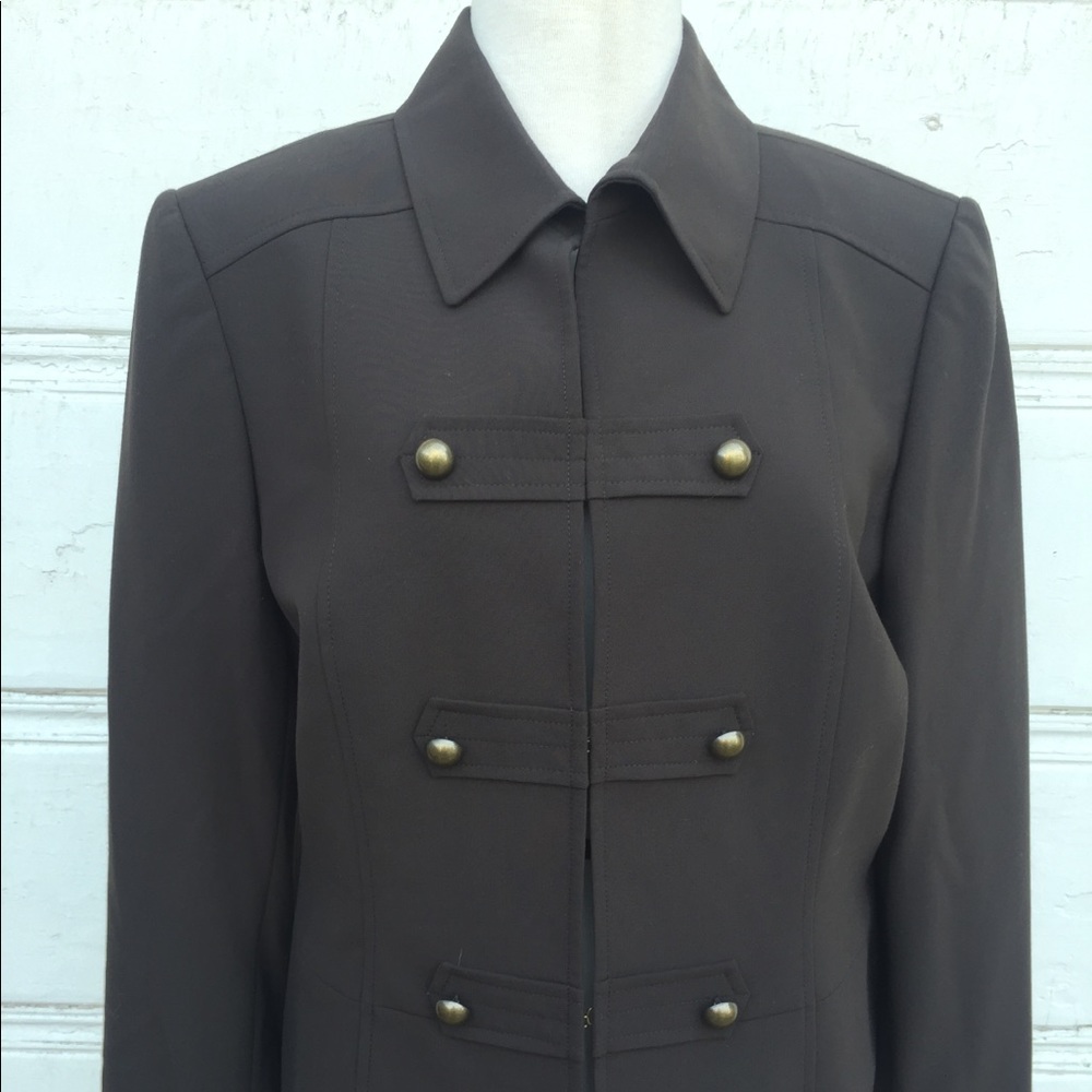 Tahari Arthur S. Levine Military Style Blazer Sz12